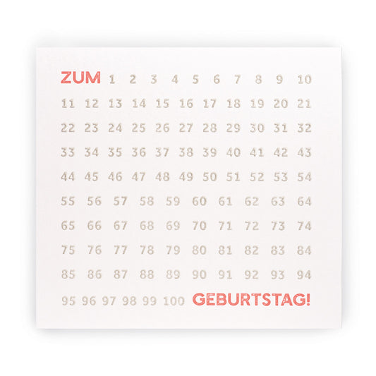 Klappkarte Maxi ZUM GEBURTSTAG