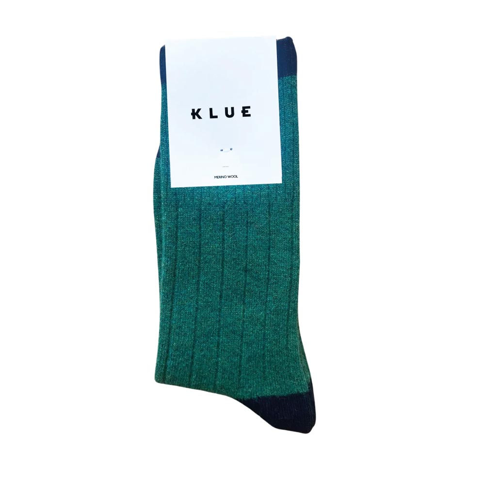 Merinowollsocken Green/Black 41-46