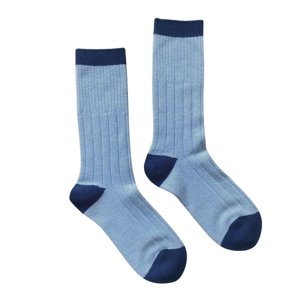Merino Wool Socks Grey/Blue 41-46