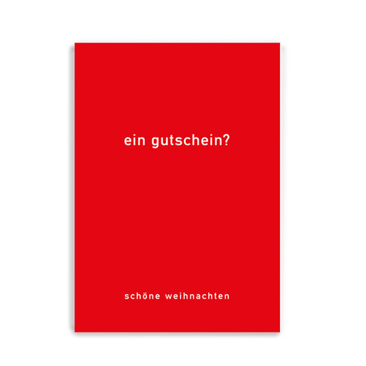 Postkarte Ein Gutschein?