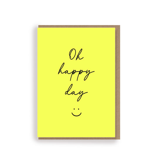 Folding Card OH HAPPY DAY