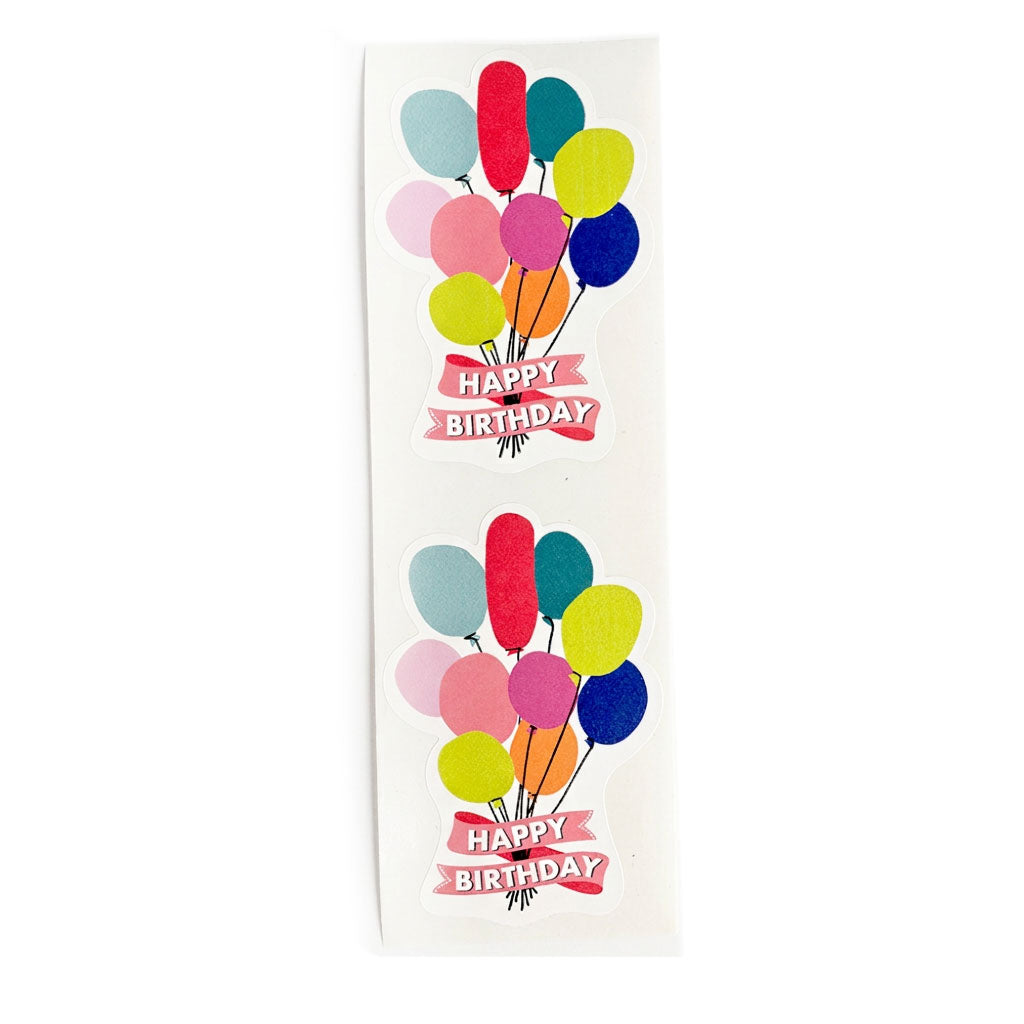 2 Sticker Happy Birthday Ballons