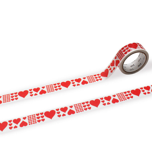 MT Artist Masking Tape Heart red