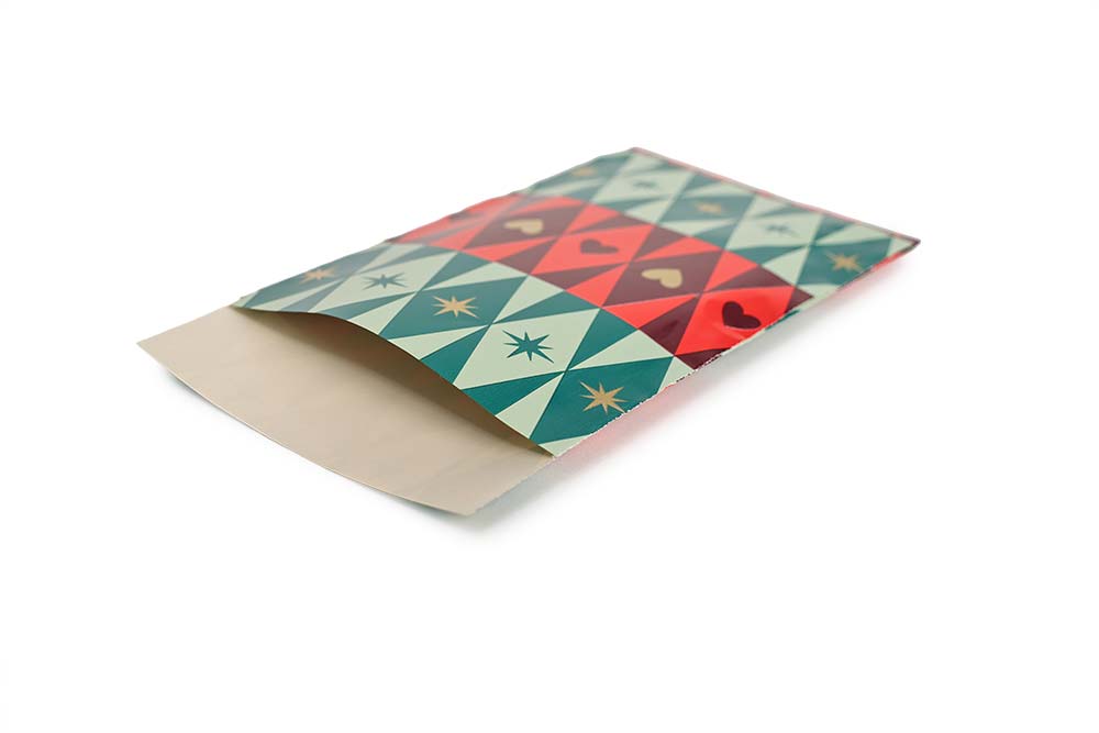 Papiergeschenktüte Herz und Stern (XS)