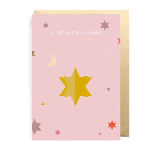 3D Pop-Up Card LITTLE STAR IS BORN