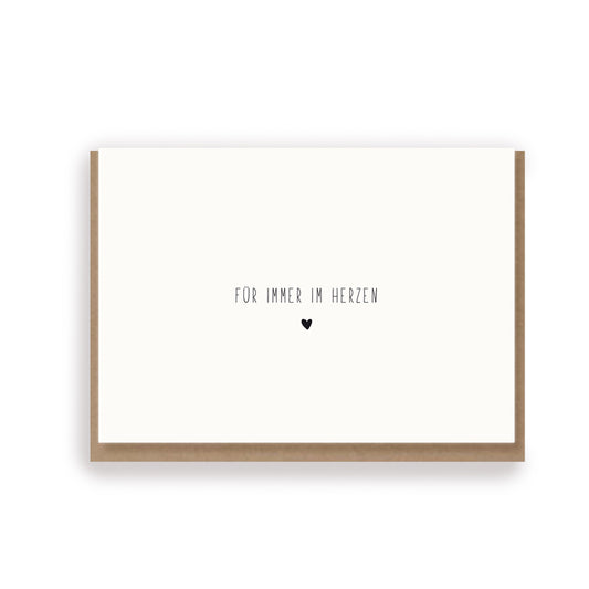 Folding card FOREVER IN MY HEART
