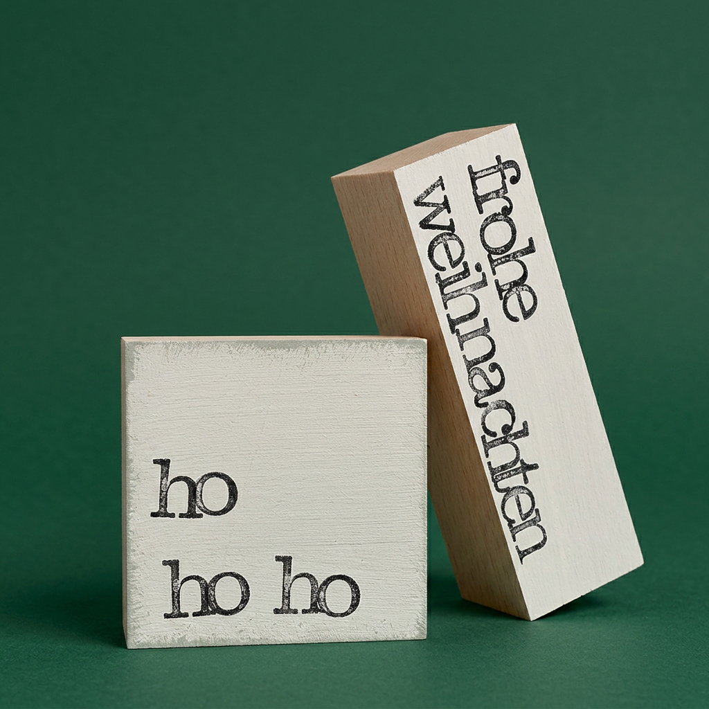 Frohe Weihnachten, Textbaustein