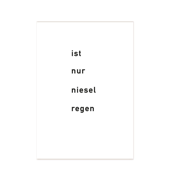 ist-nur-nieselregen-postkarte