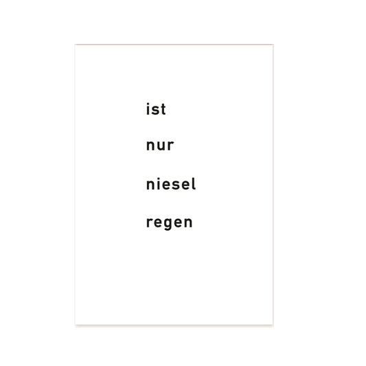 ist-nur-nieselregen-postkarte