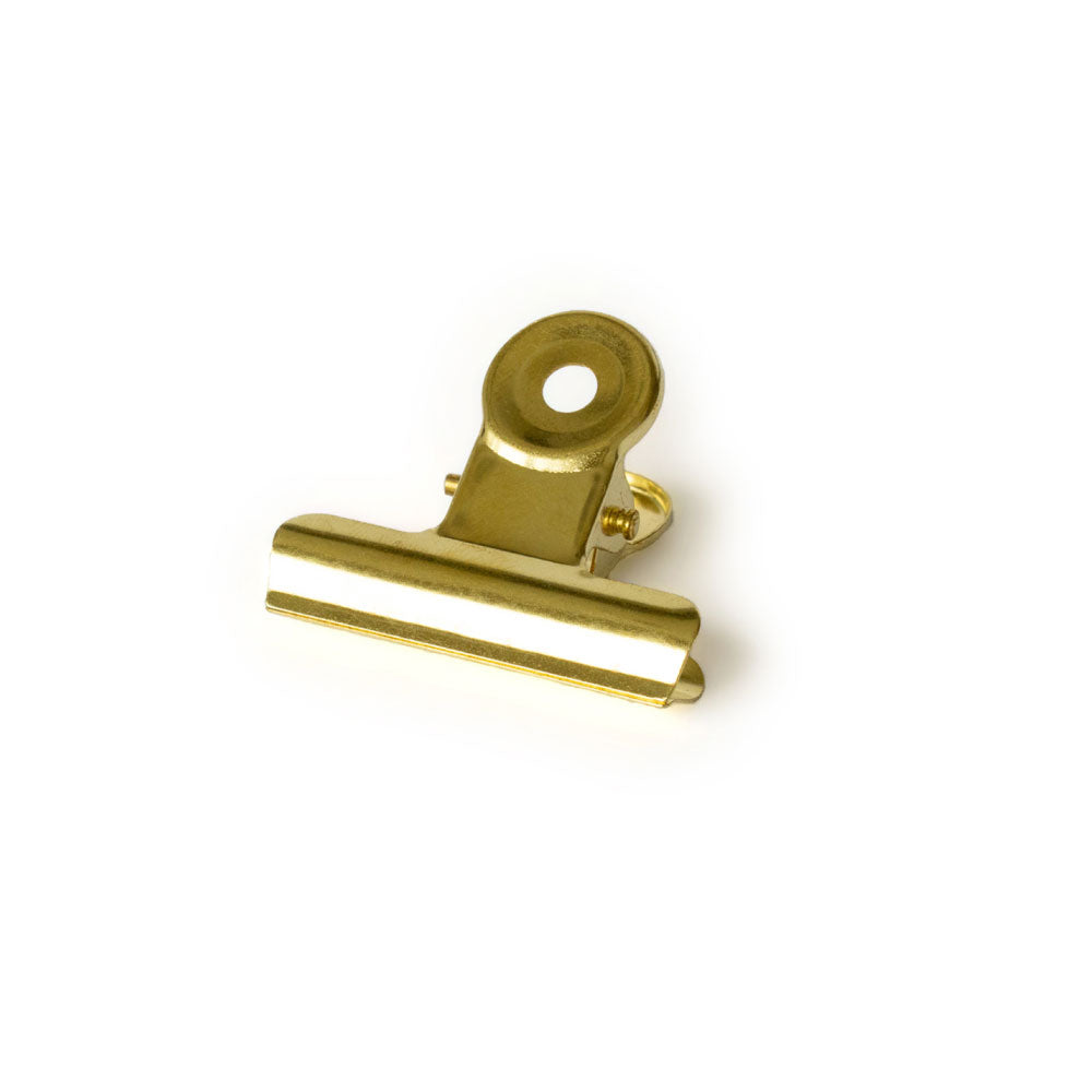 Klammer groß gold