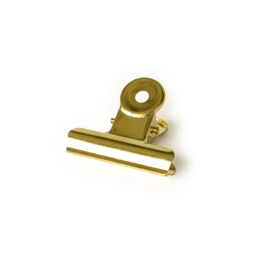 Klammer groß gold
