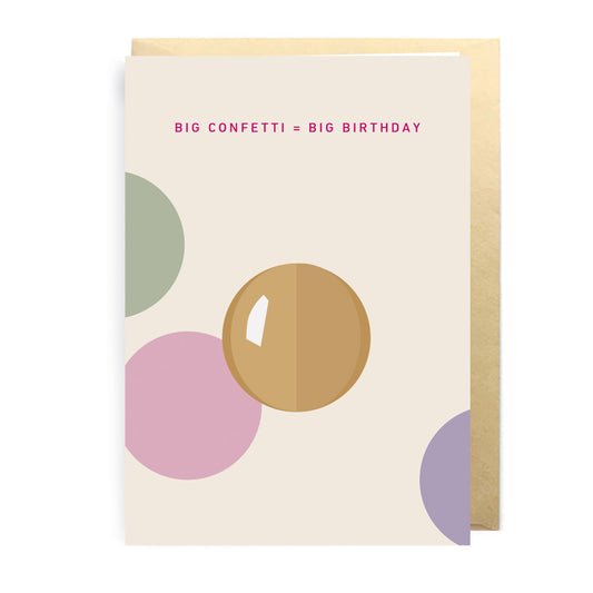 3D Pop-Up Card BIG CONFETTI