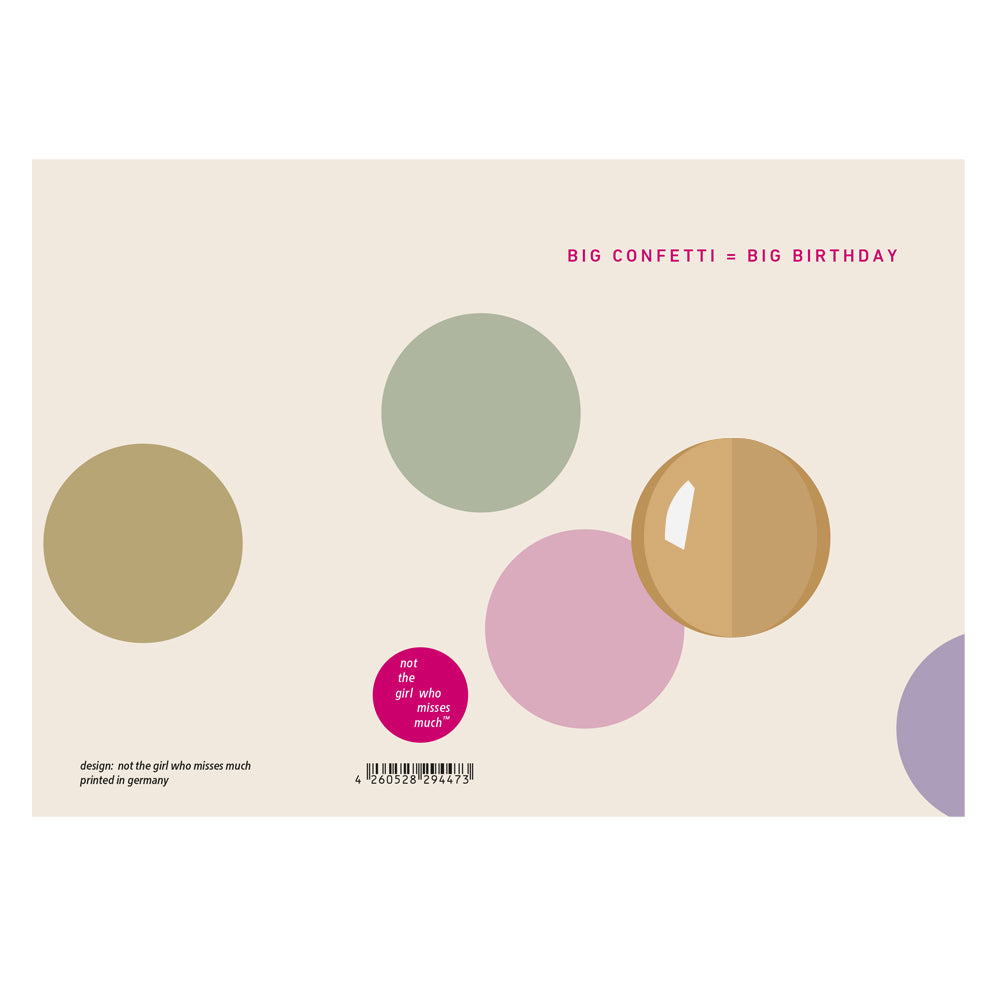 3D Pop-Up Card BIG CONFETTI