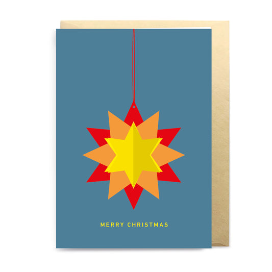 3D Pop-Up Card CHRISTMAS STAR