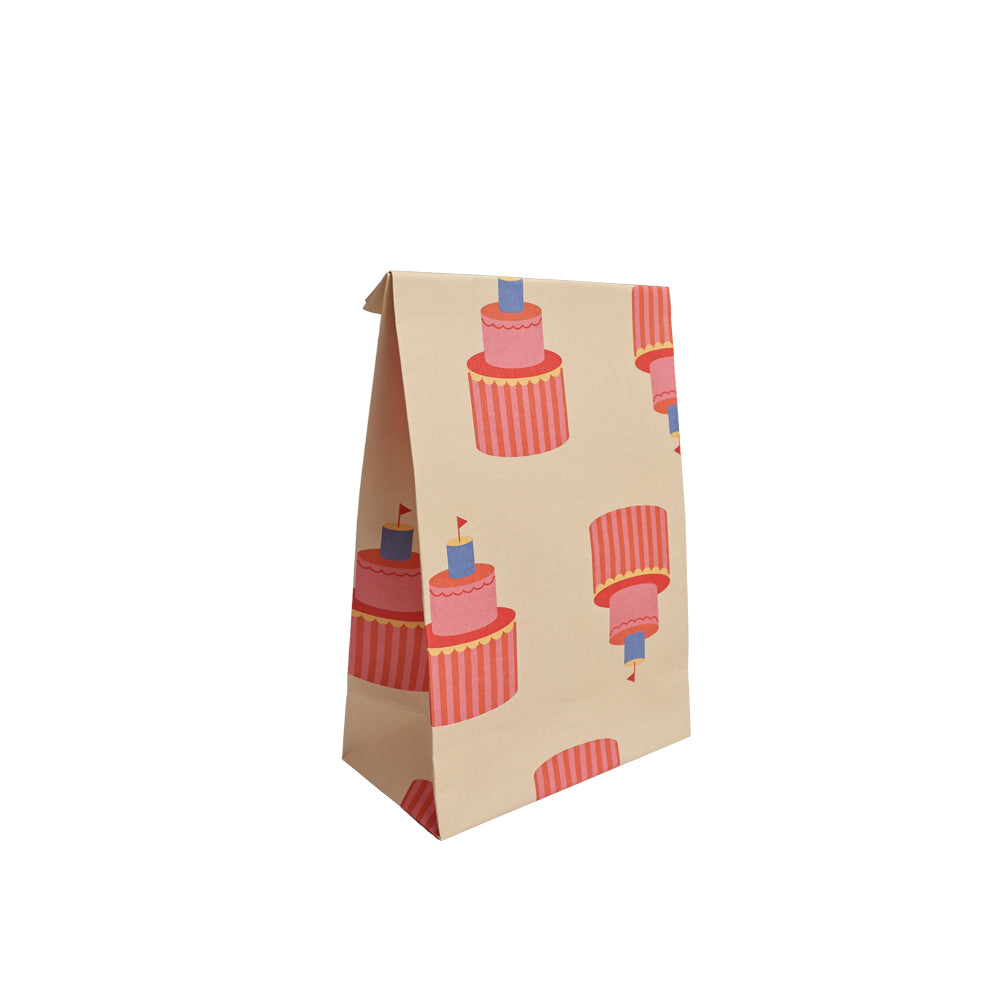 Papiergeschenktüte Partycake (S, mit Boden)