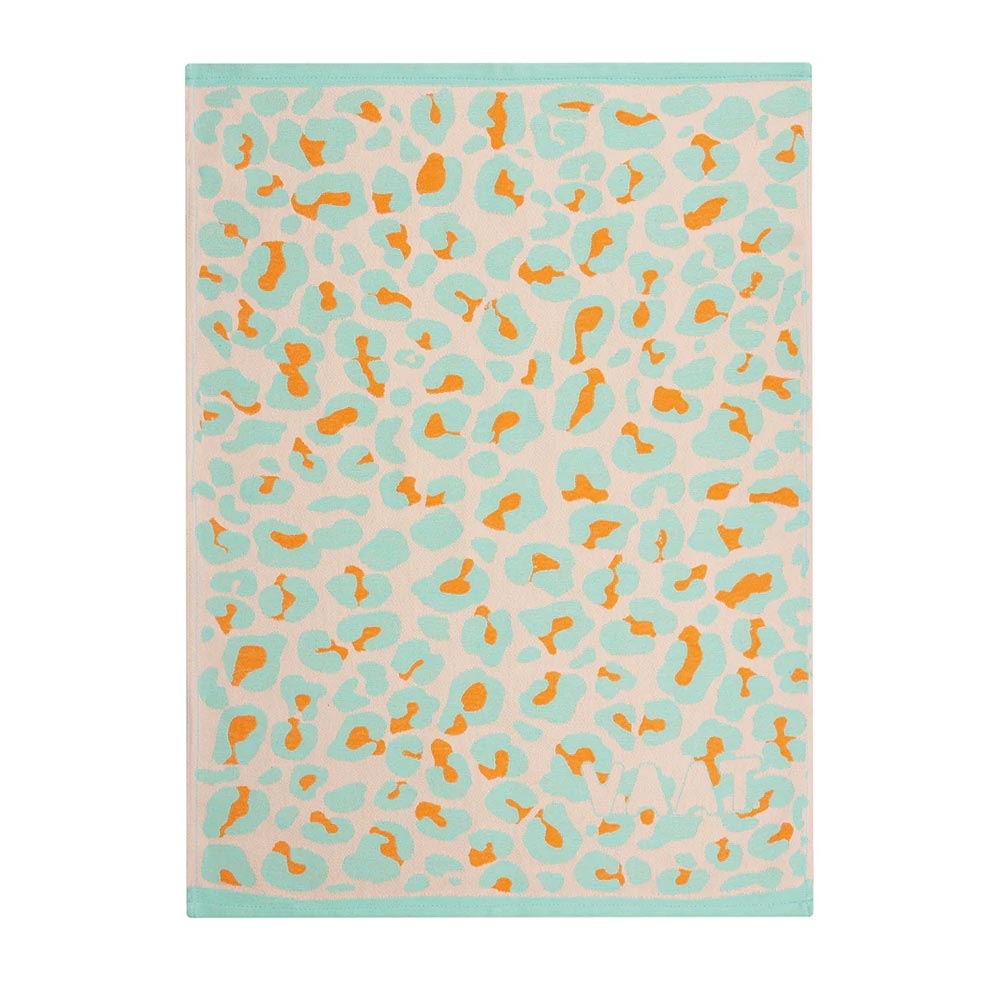 Tea towel Leo-Pastel Blue / Yellow