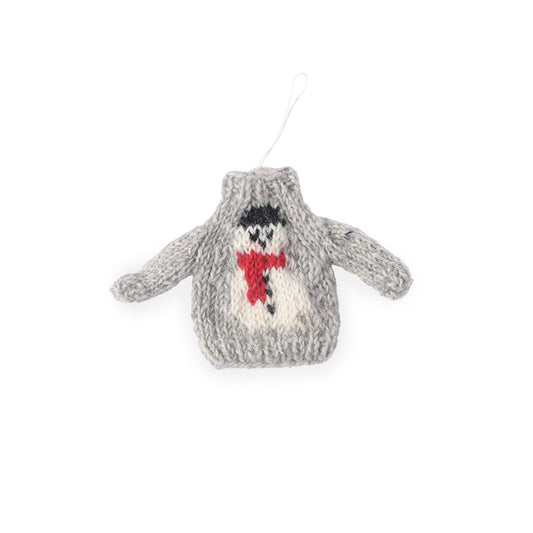 Wollanhänger Sweater Snowman