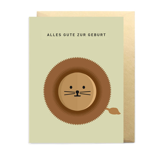 3D Pop-Up Card LITTLE LION