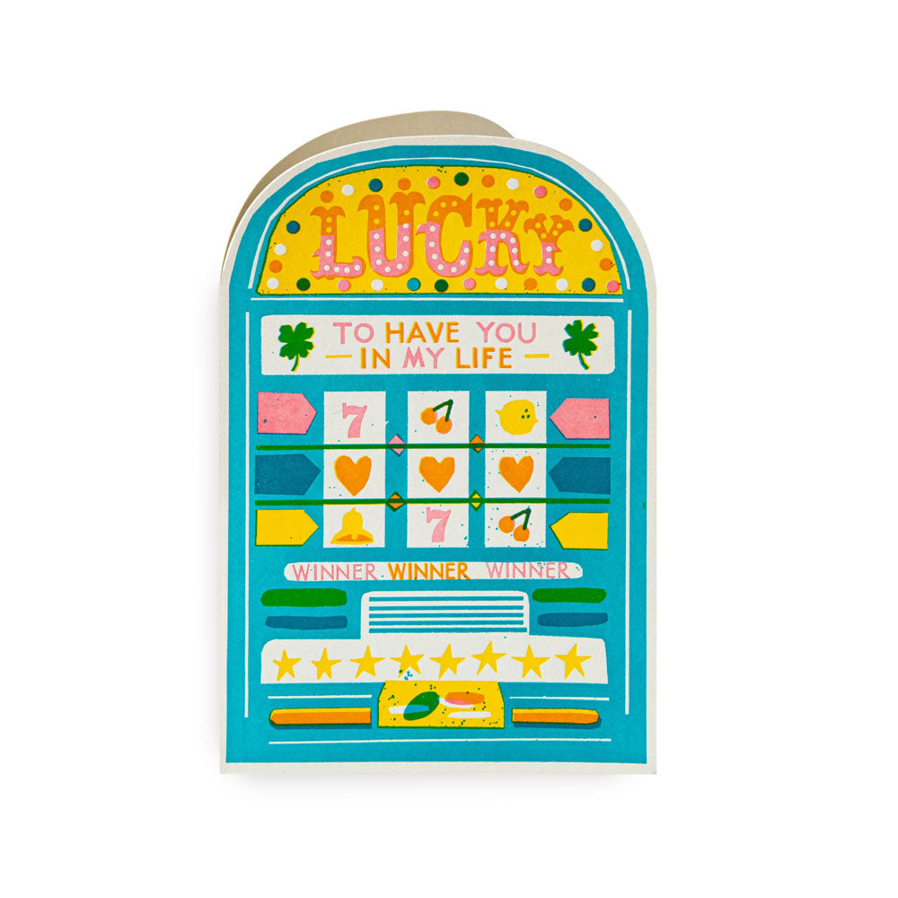 Klappkarte LUCKY SLOT MACHINE