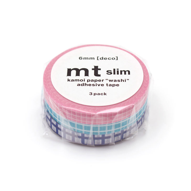 MT Masking Tape Set of 3 SLIM grid