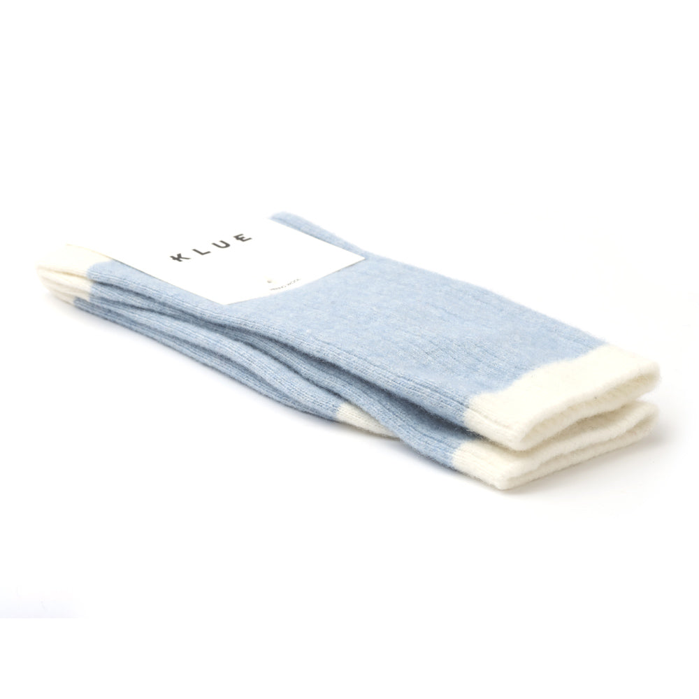 Merino Wool Socks Light Blue 36-40