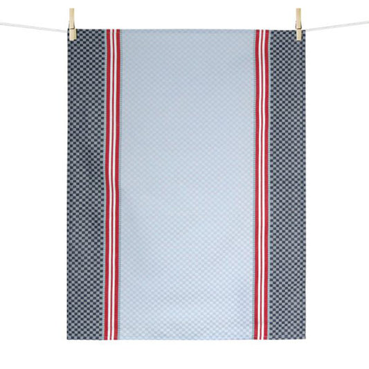 Dish Towel Light Blue / Navy