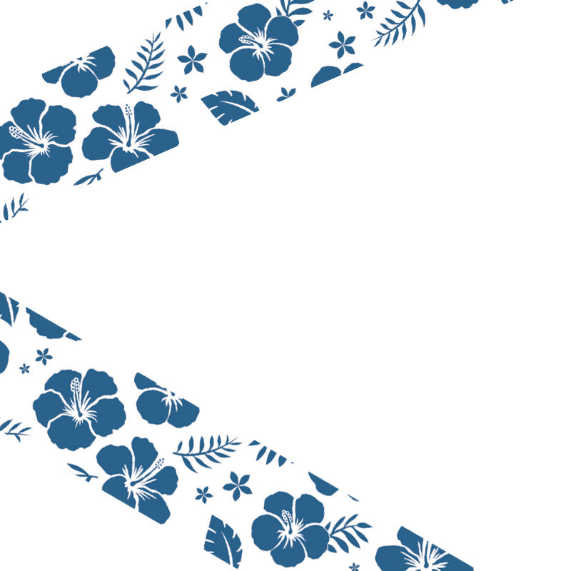 MT Masking Tape Hibiscus Navy Blue