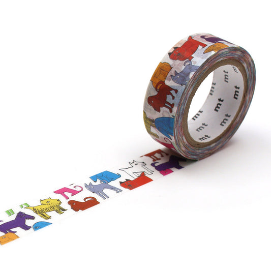 MT Masking Tape Colorful Dog