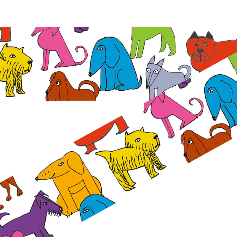 MT Masking Tape Colorful Dog