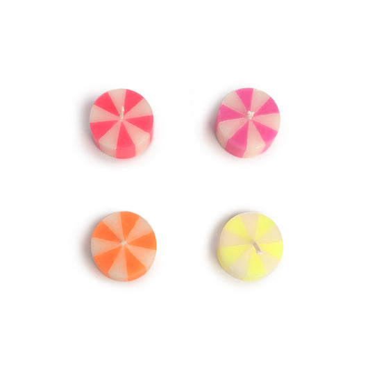 4 Kerzen BONBON NEON