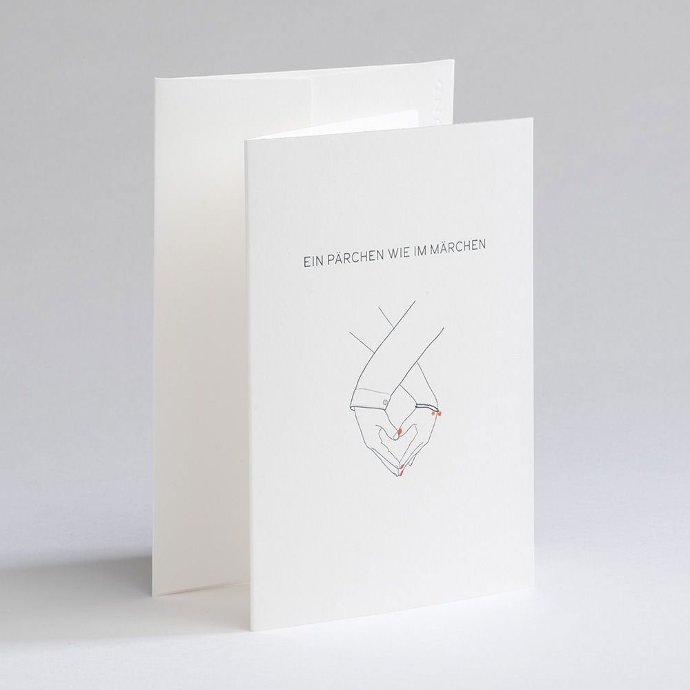Folding card A COUPLE LIKE SOMETHING OUT OF A FAIRYTALE