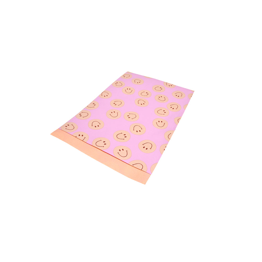 Papiergeschenktüte Smiley pink (S)