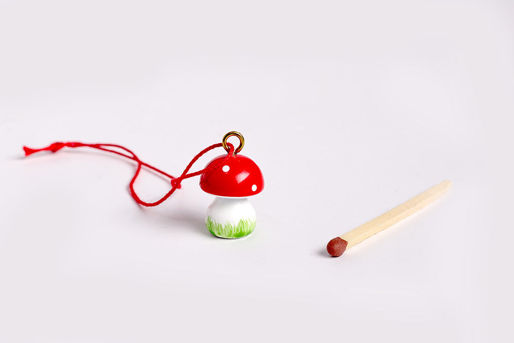 Mini Fly Agaric Wooden Pendant