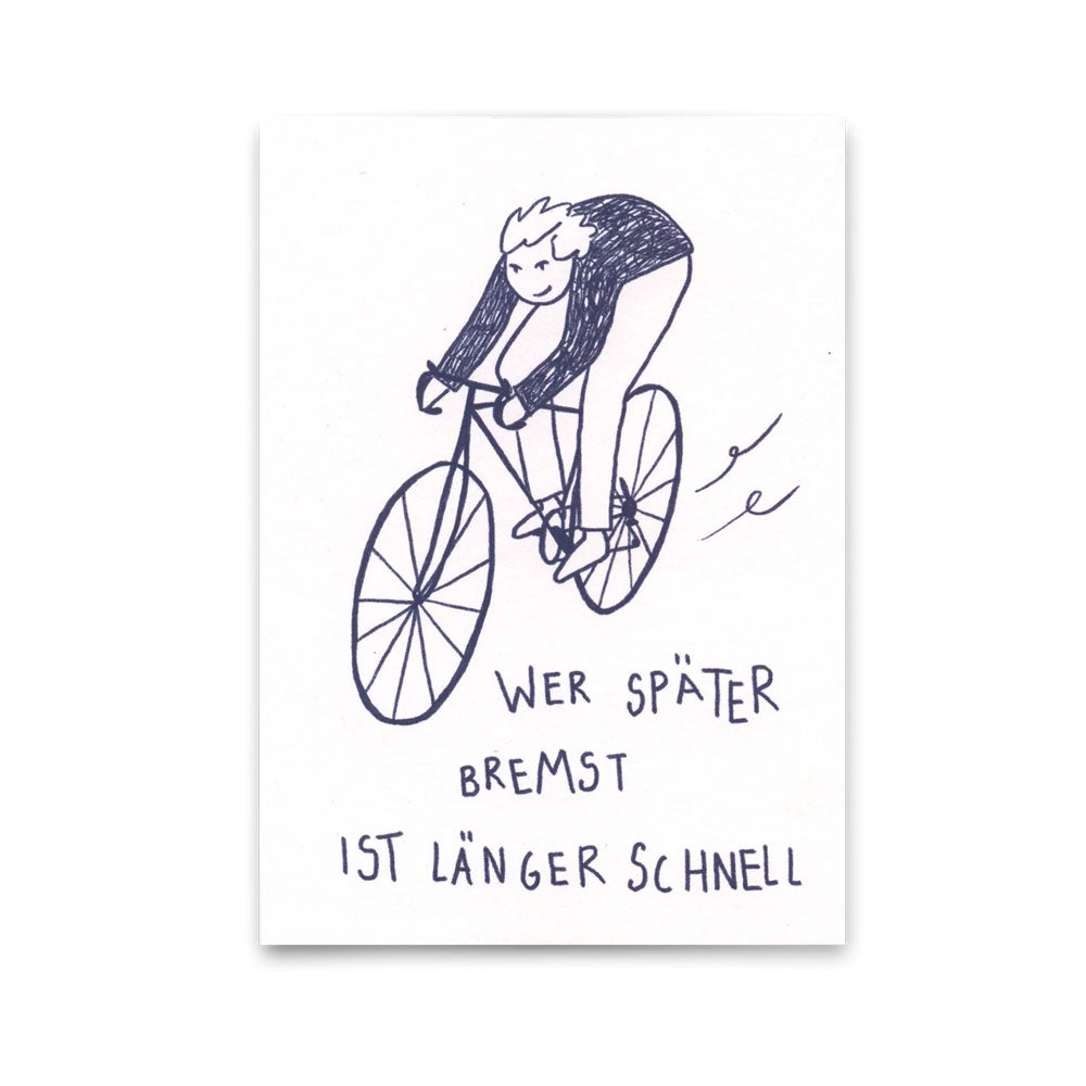 Postkarte Länger schnell