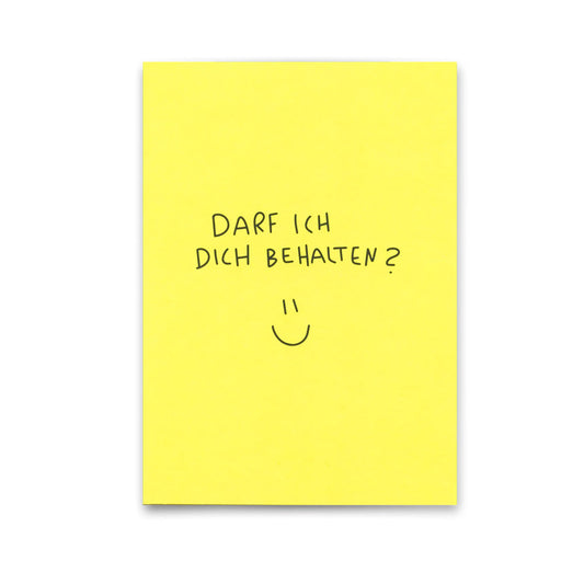 Postkarte Behalten