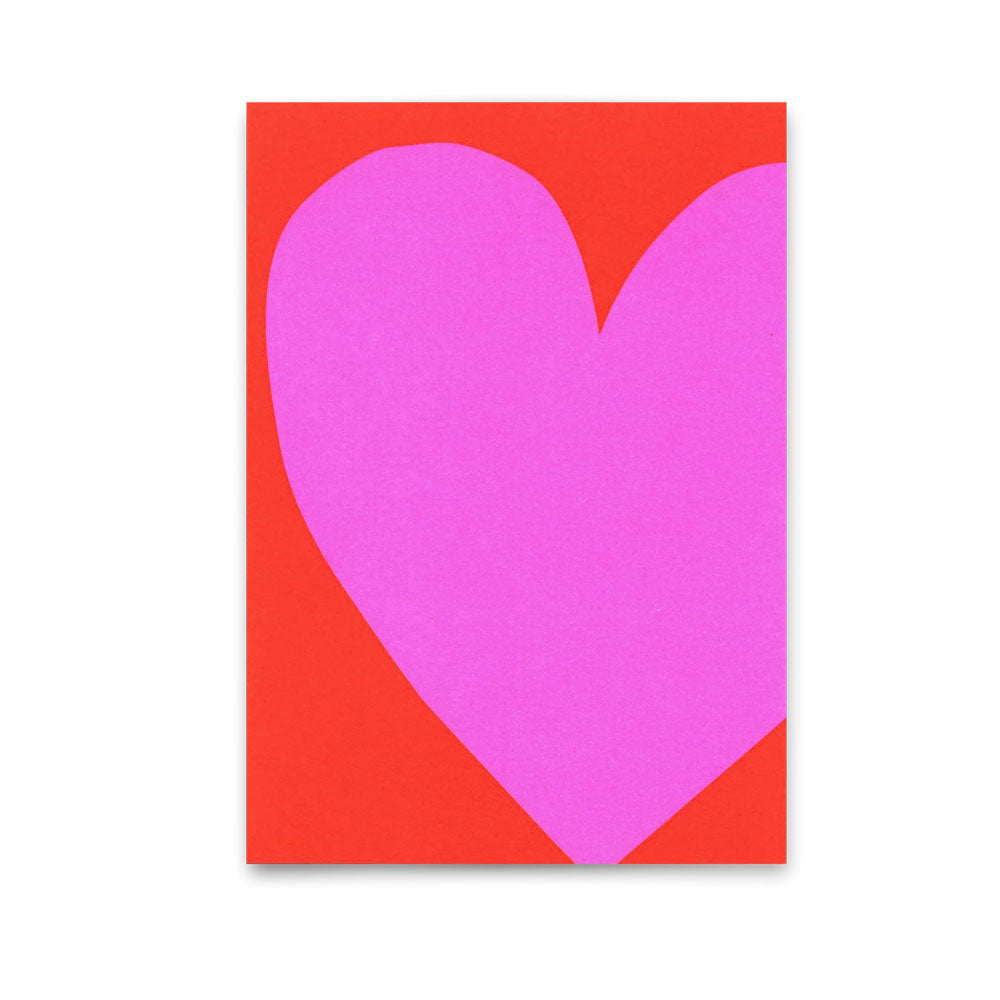 Postkarte Pink Heart