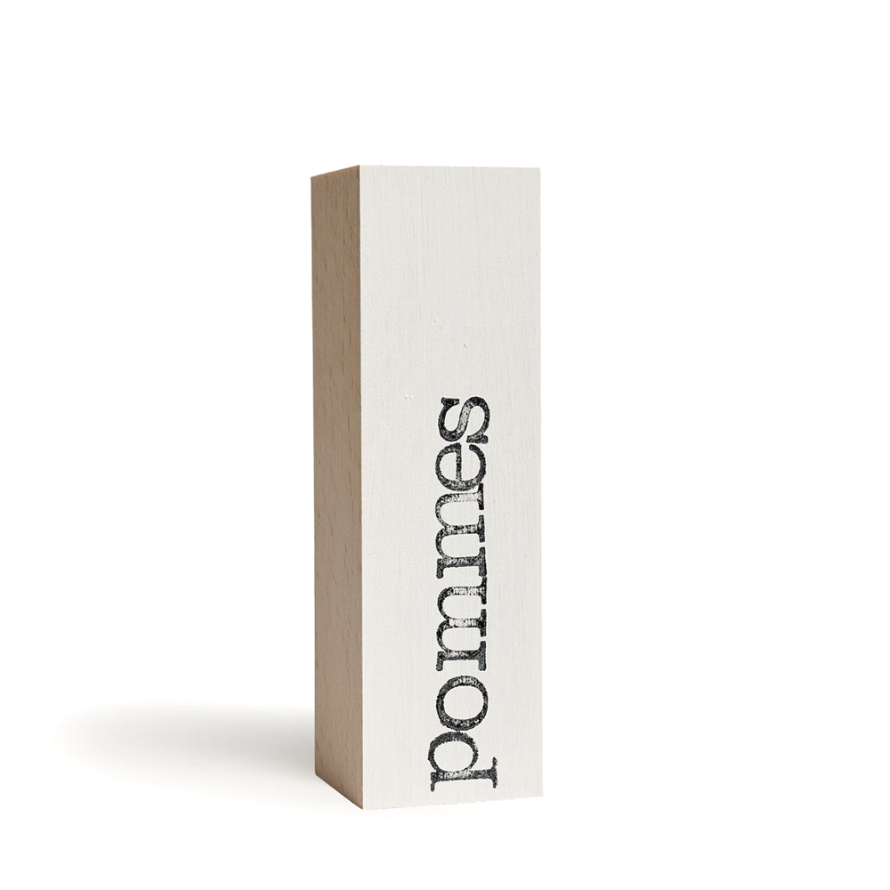 Pommes, Textbaustein