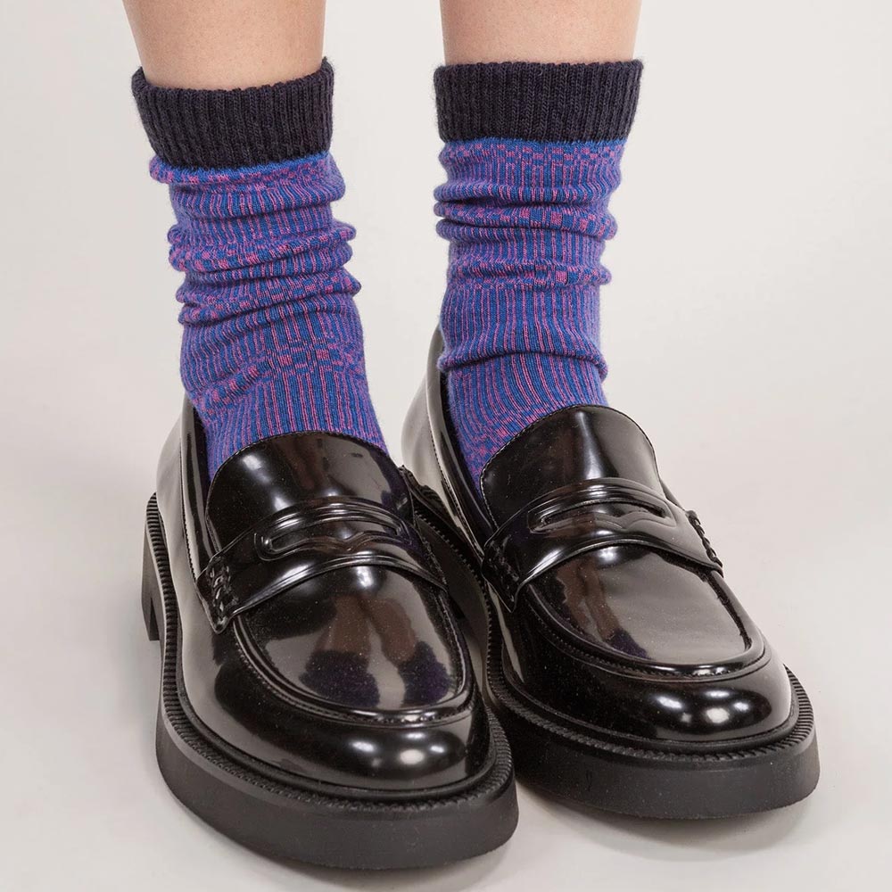 Socks Merino Wool Bauhaus Purple 39-41