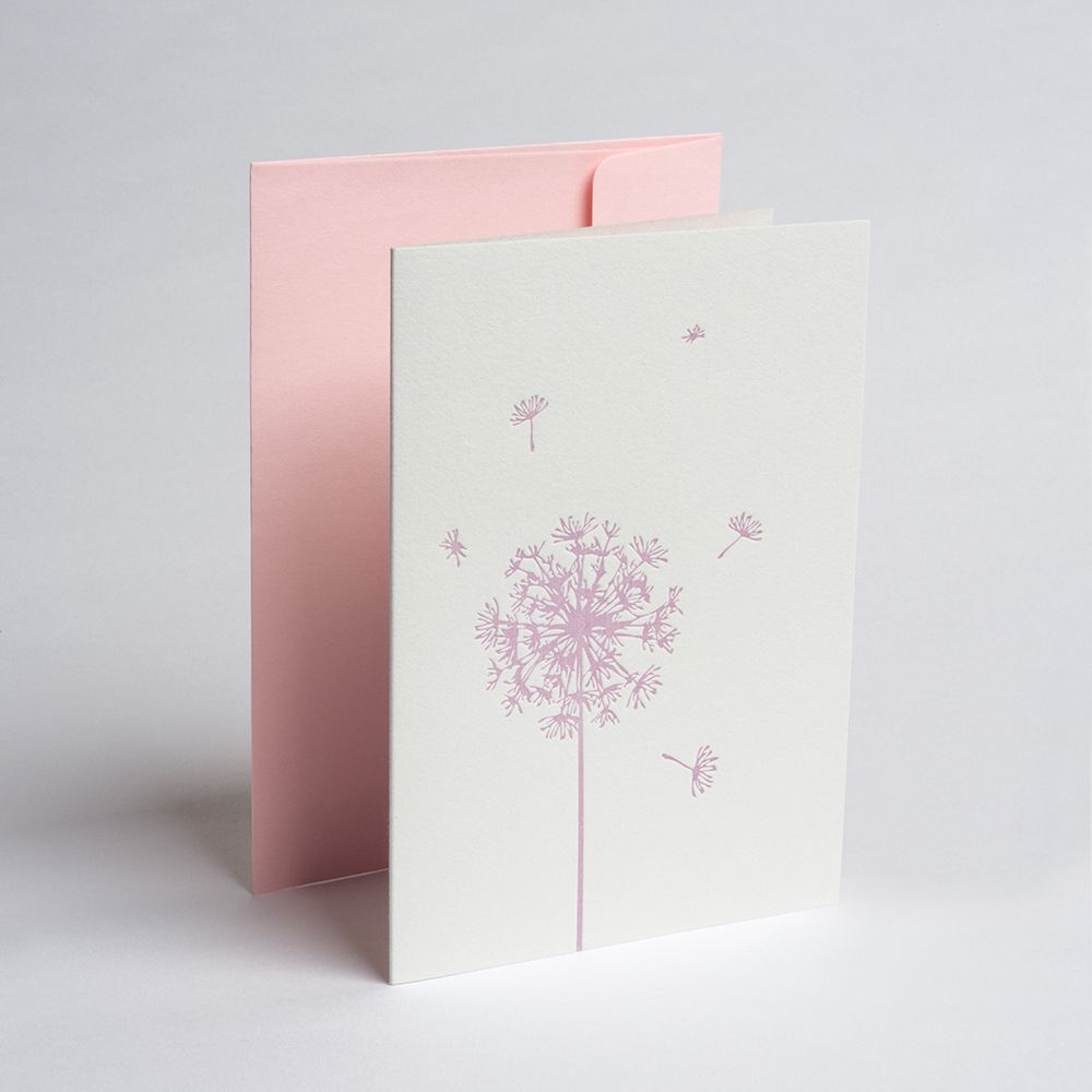 Folded Card DANDELION ROSE