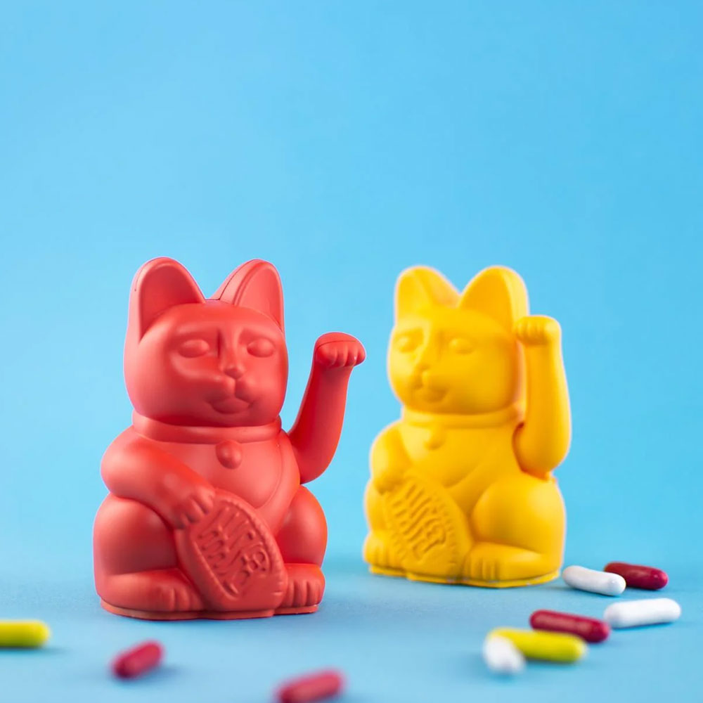 Kleine Winkekatze - Mut, Rot