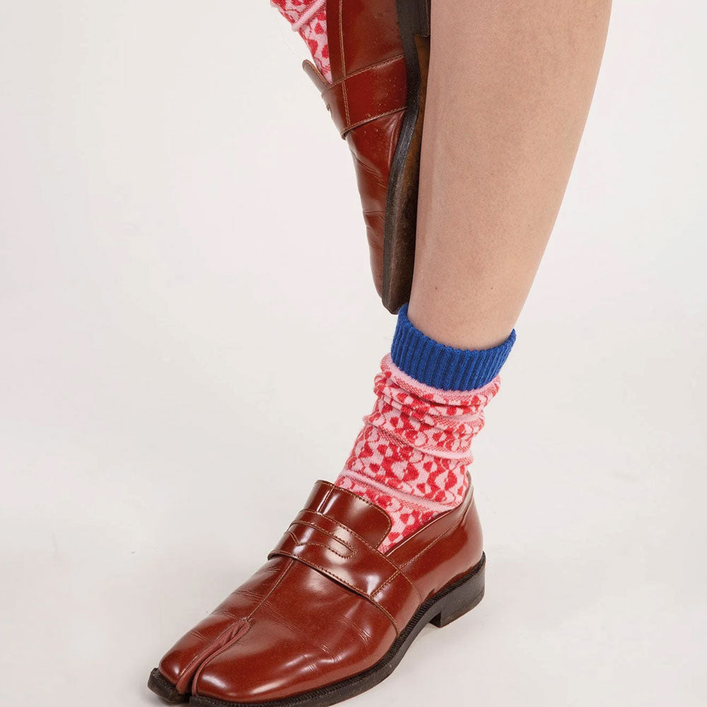 Socks Merino wool Bauhaus Coral 39-41