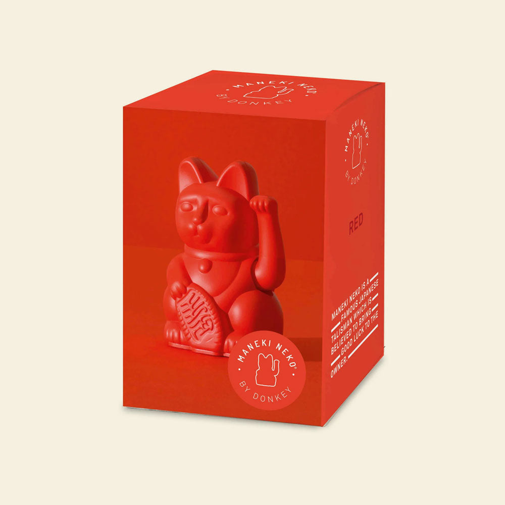 Kleine Winkekatze - Mut, Rot