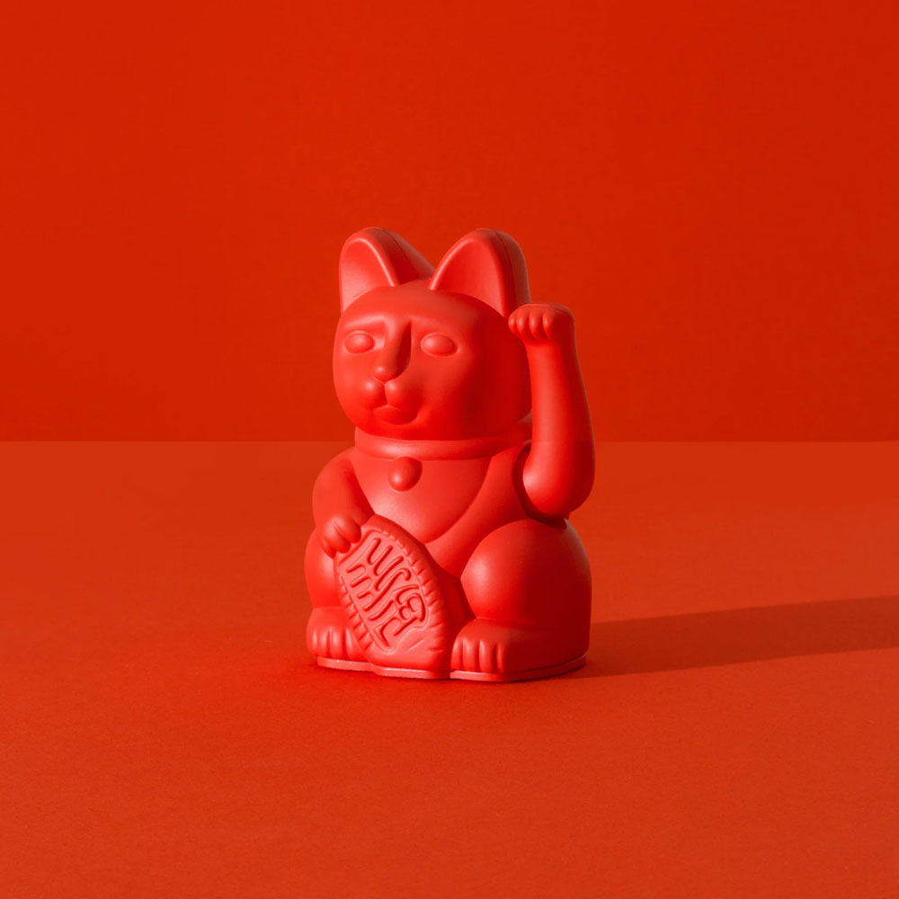Kleine Winkekatze - Mut, Rot