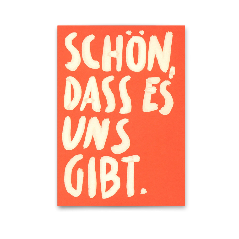 Postkarte Schön, dass...
