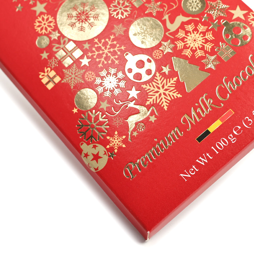 Weihnachtliche Vollmilchschokolade