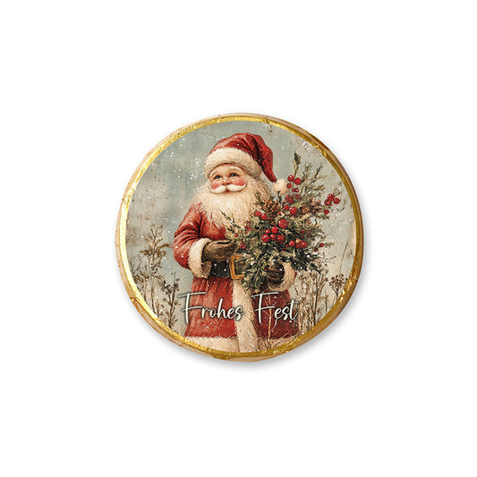 Schokotaler Frohes Fest Weihnachtsmann