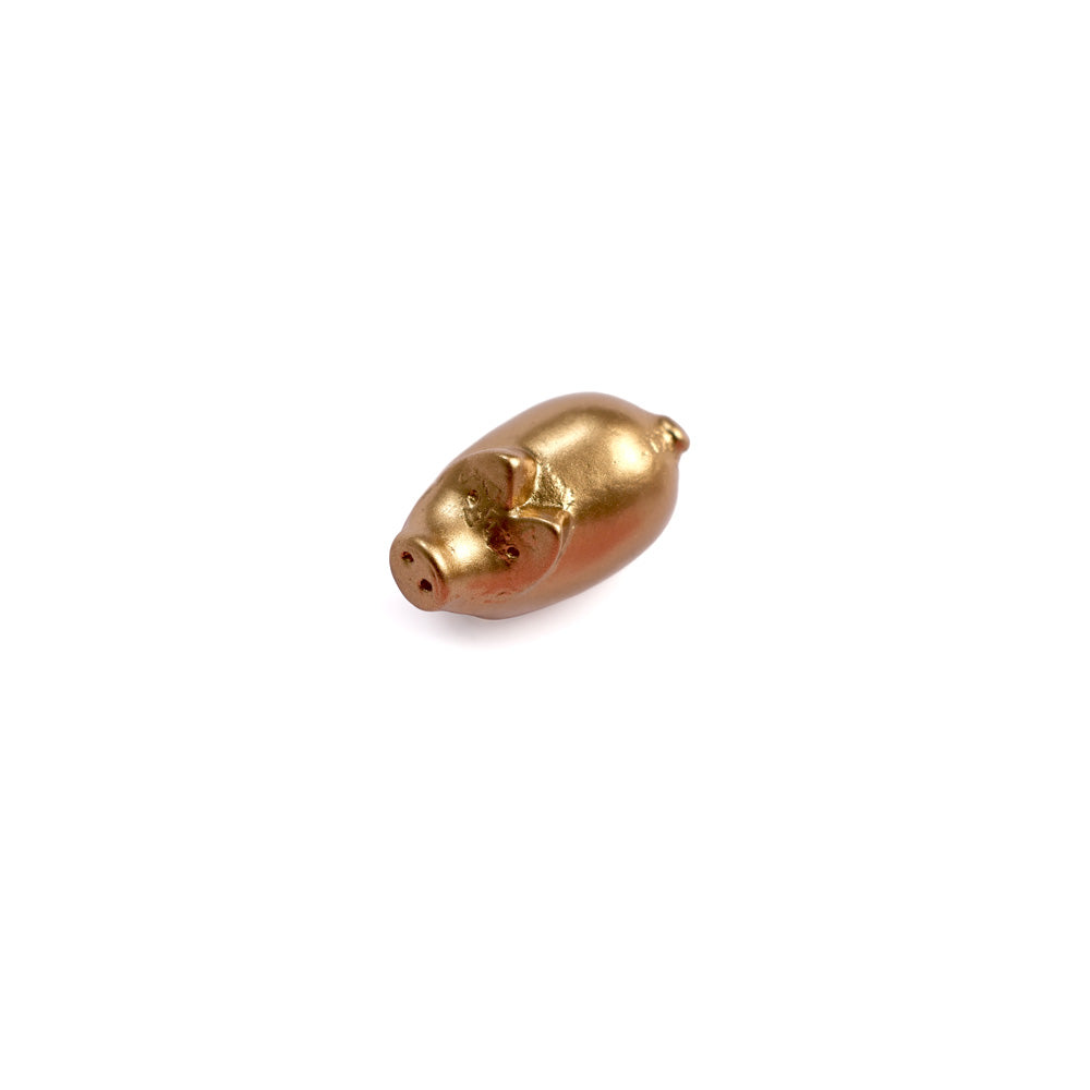 Goldenes Mini Glücksschwein Magnet