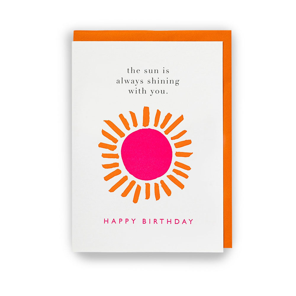 Folded card BIRTHDAY SUNSHINE