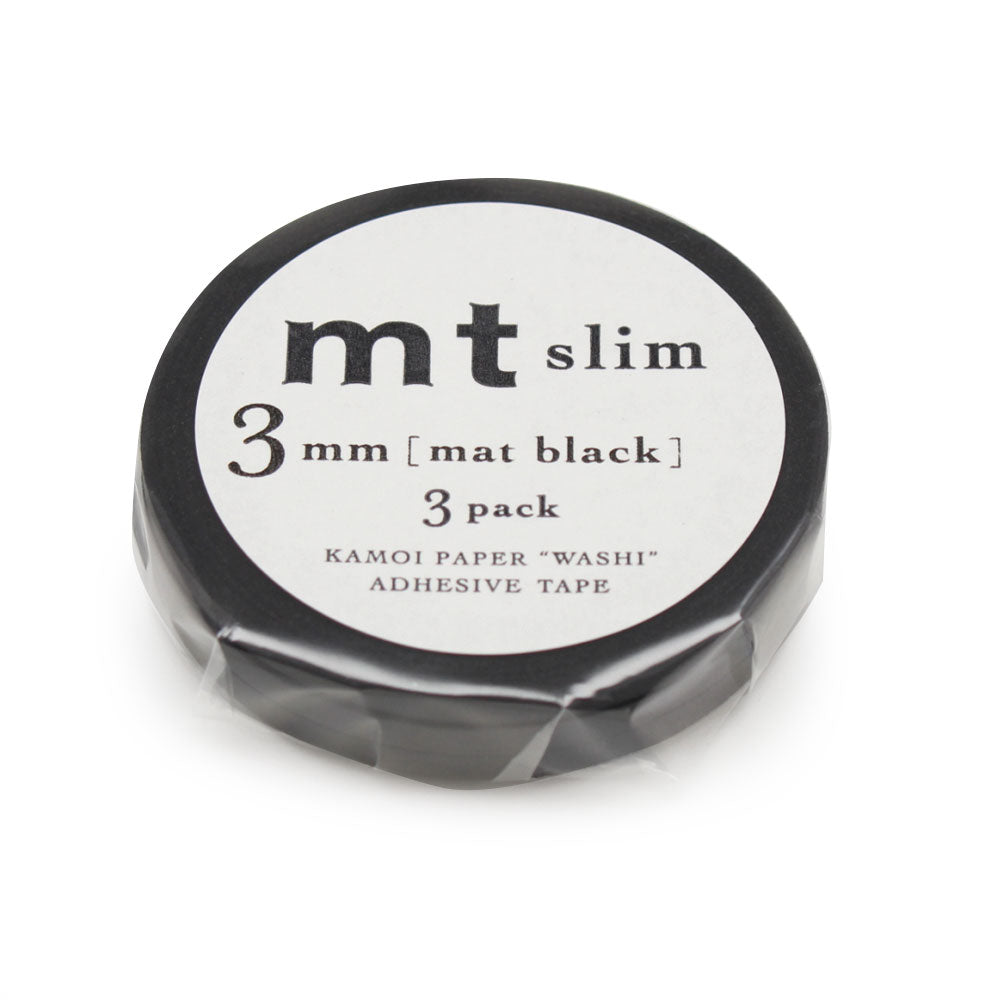 MT Masking Tape 3er Set SLIM Matte Black