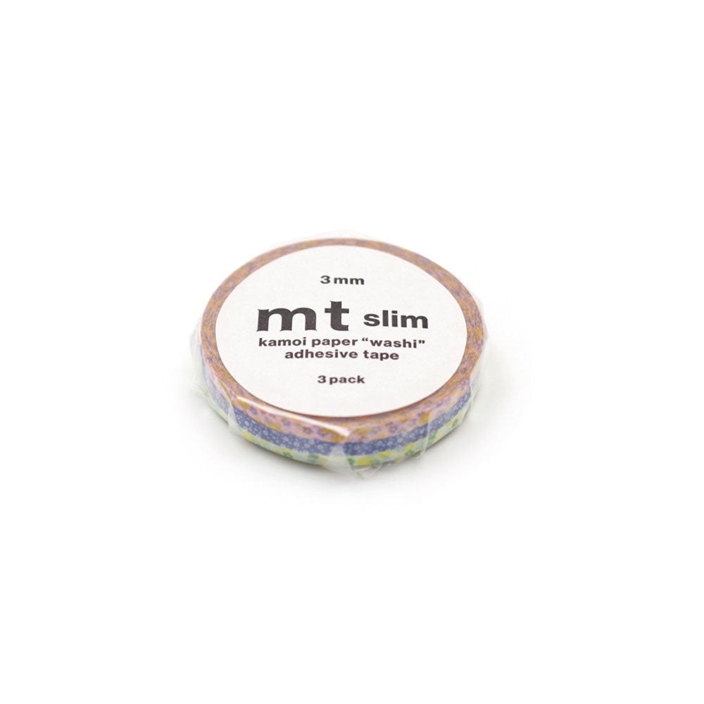MT Masking Tape Set of 3 SLIM Flower